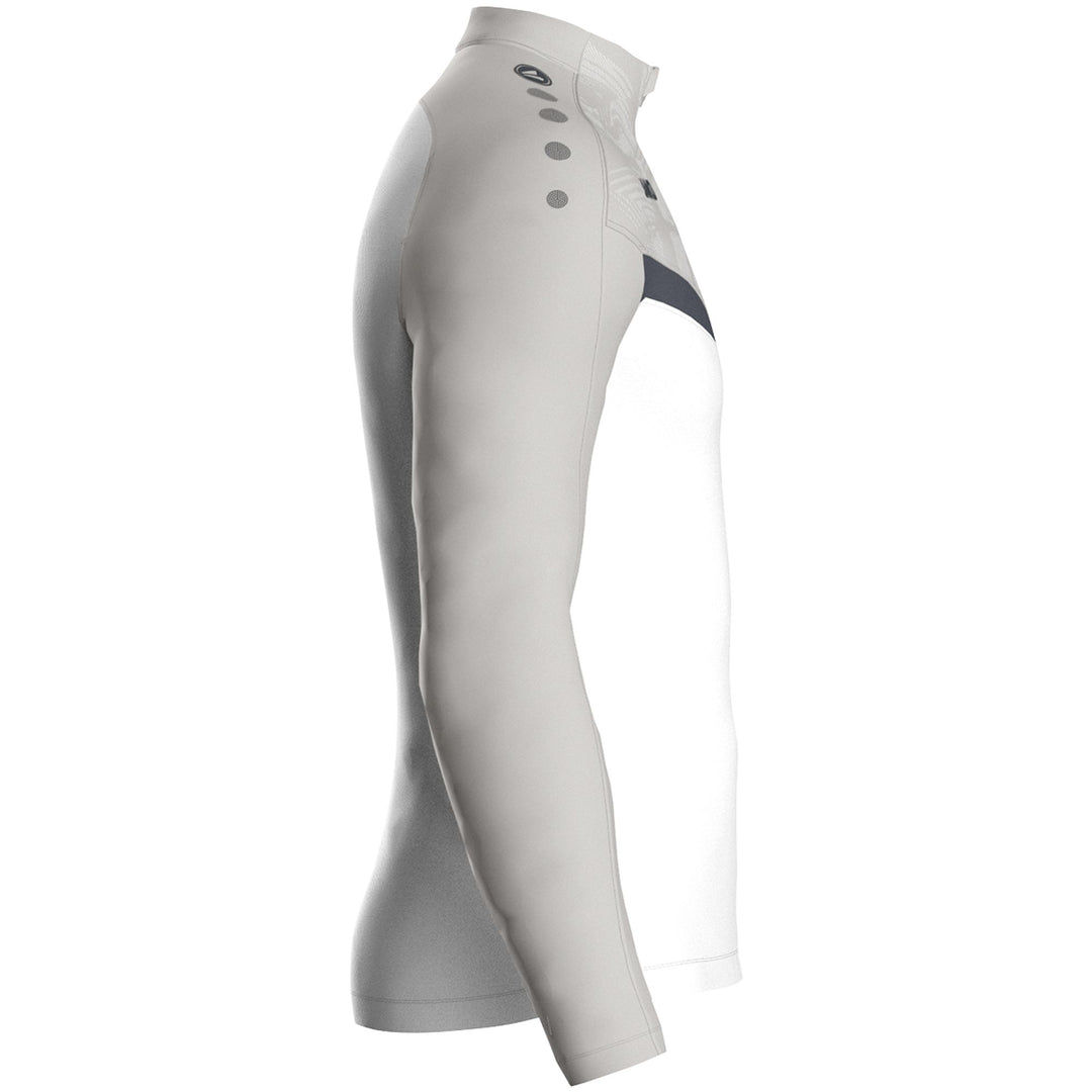 Jako Ziptop Iconic - weiß/soft grey/anthra light