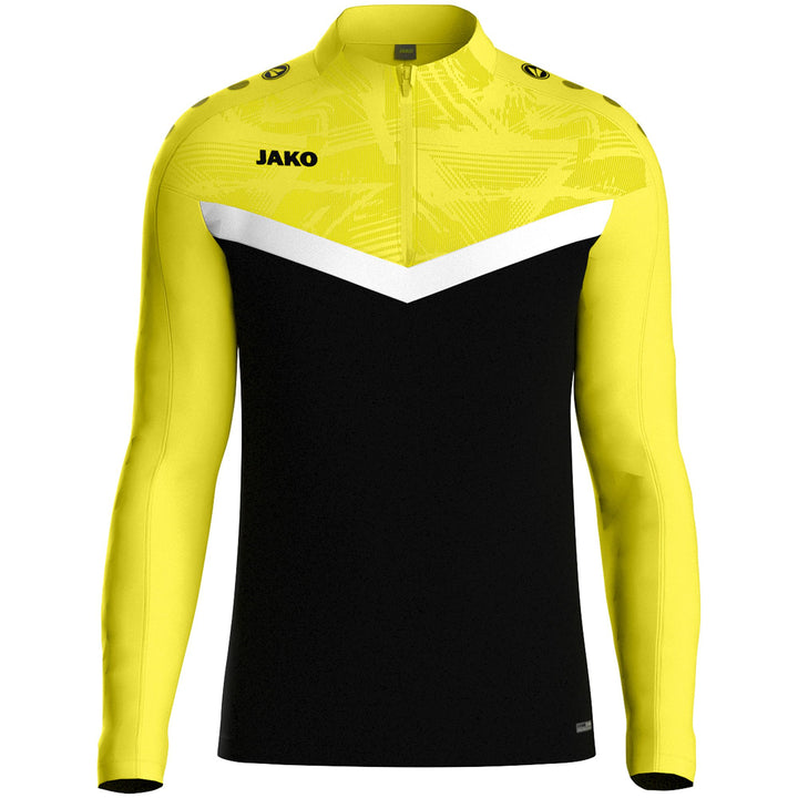 Jako Ziptop Iconic - schwarz/soft yellow