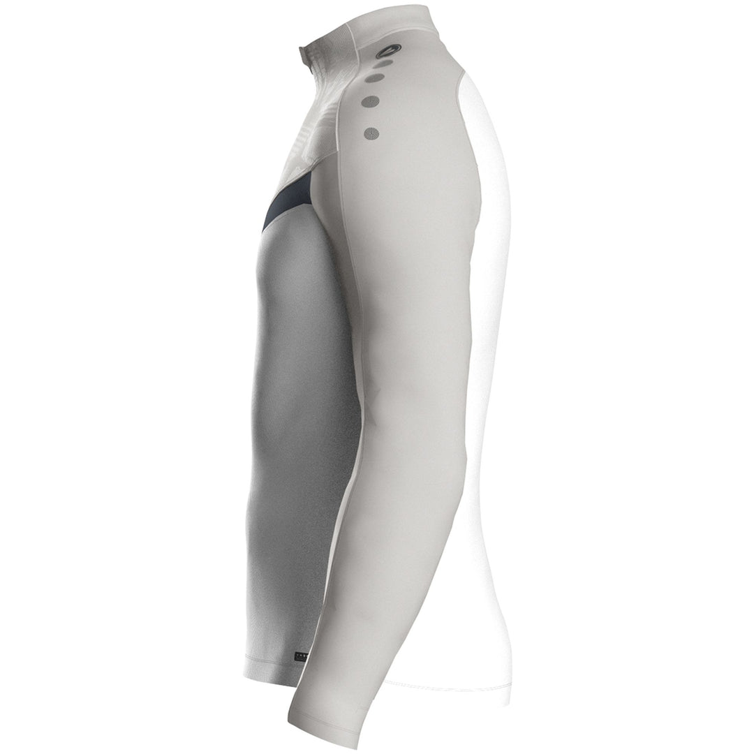 Jako Ziptop Iconic - weiß/soft grey/anthra light