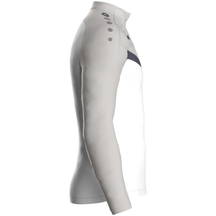 Jako Ziptop Iconic - weiß/soft grey/anthra light