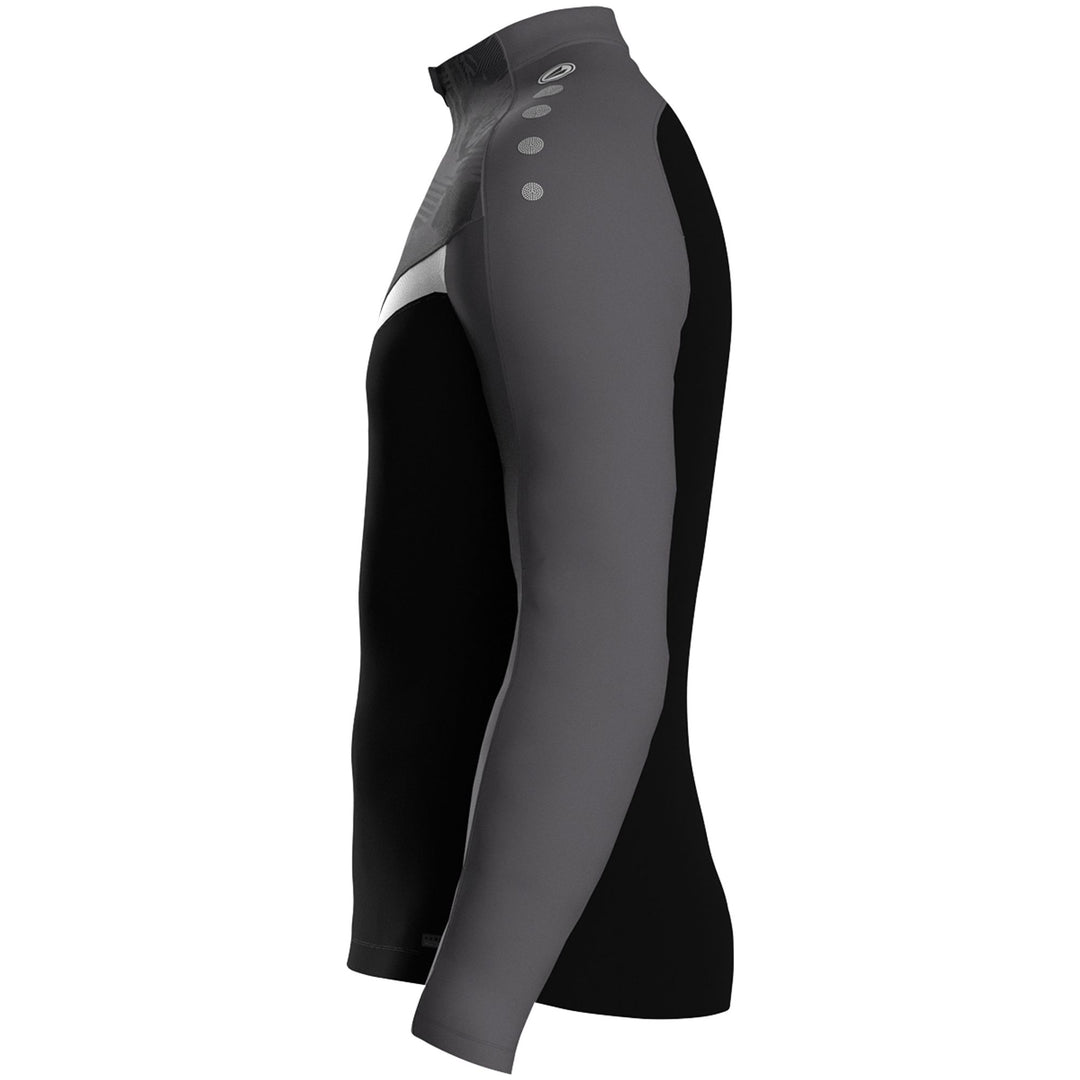 Jako Ziptop Iconic - schwarz/anthrazit