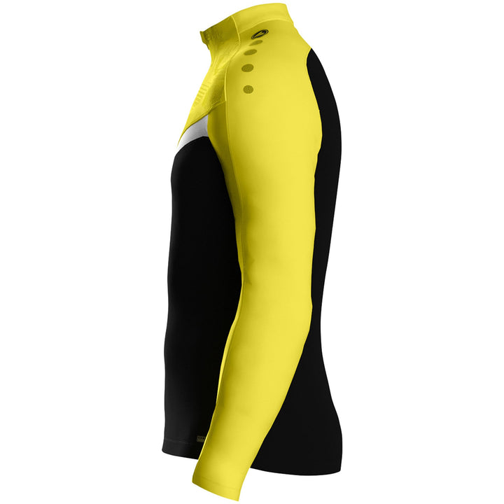 Jako Ziptop Iconic - schwarz/soft yellow
