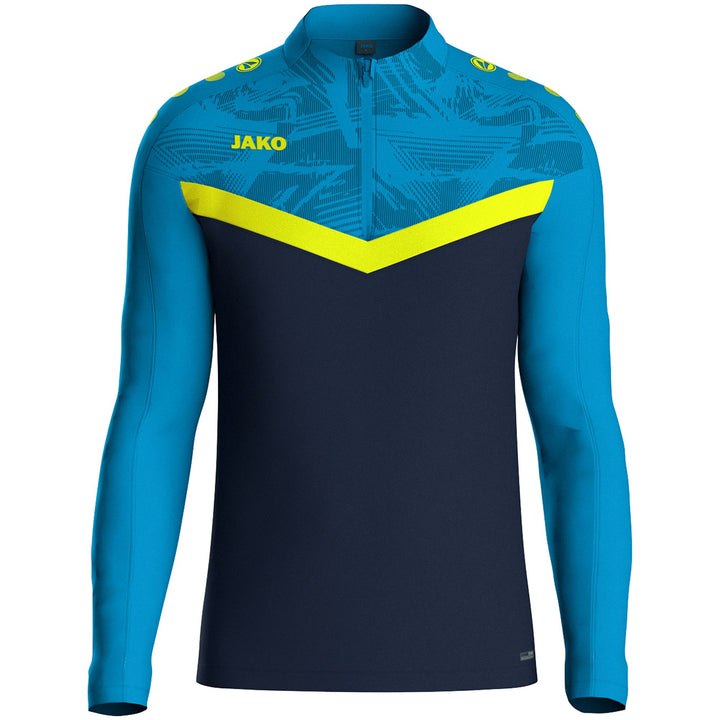 Jako Ziptop Iconic - marine/jako blau/neongelb