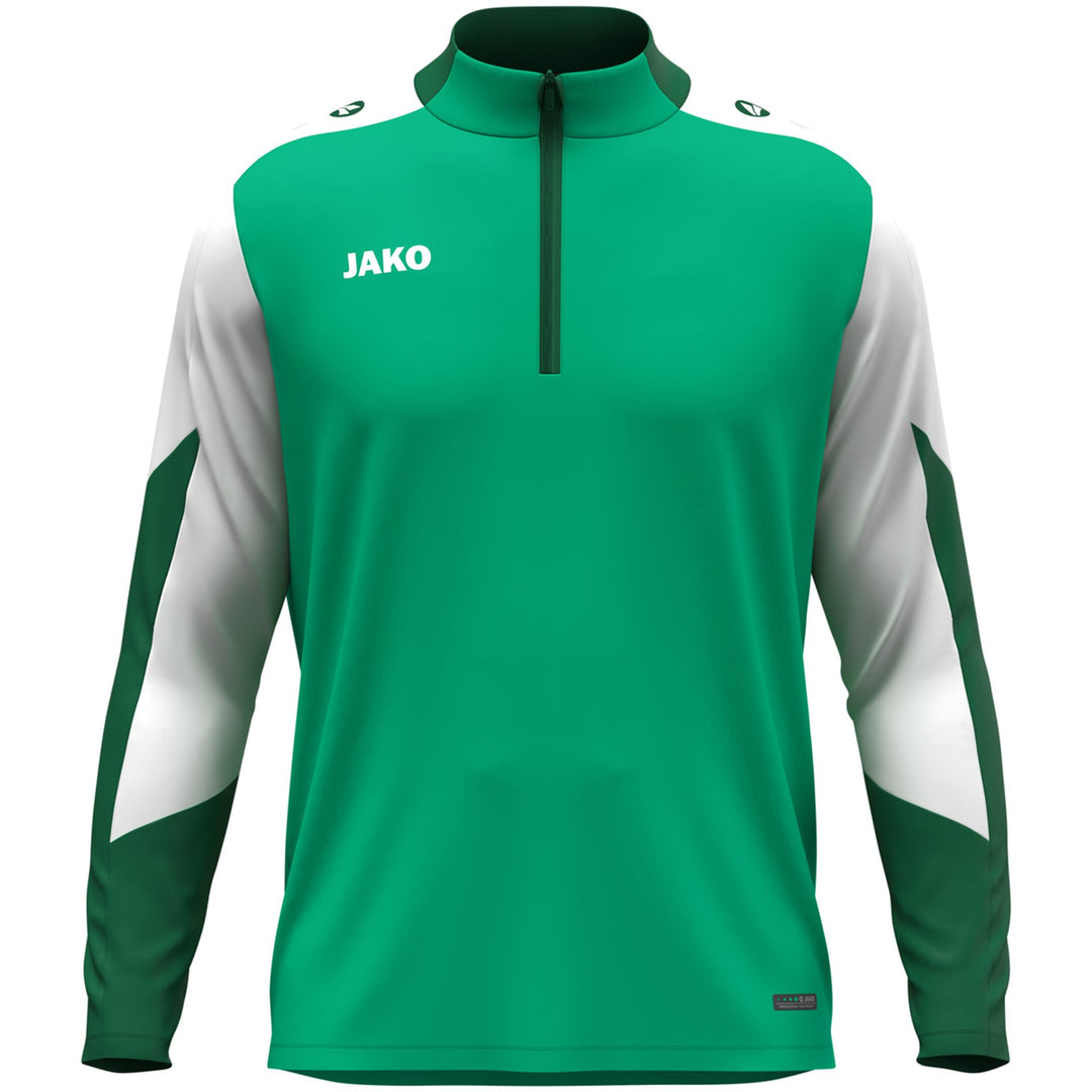Jako Ziptop Dynamic - grün/weiß/dunkelgrün