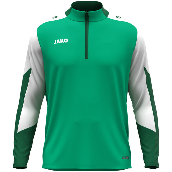 Jako Ziptop Dynamic - grün/weiß/dunkelgrün