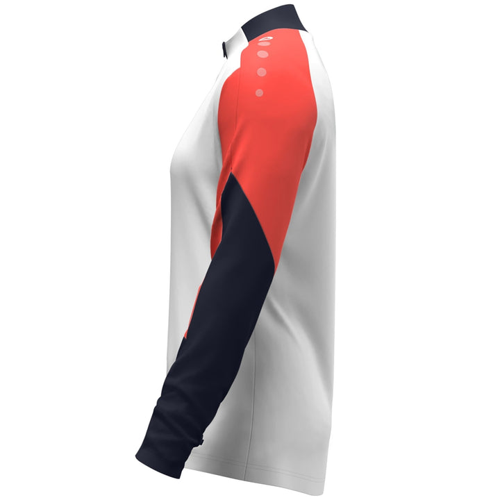 Jako Ziptop Dynamic Damen - weiß/coral/marine