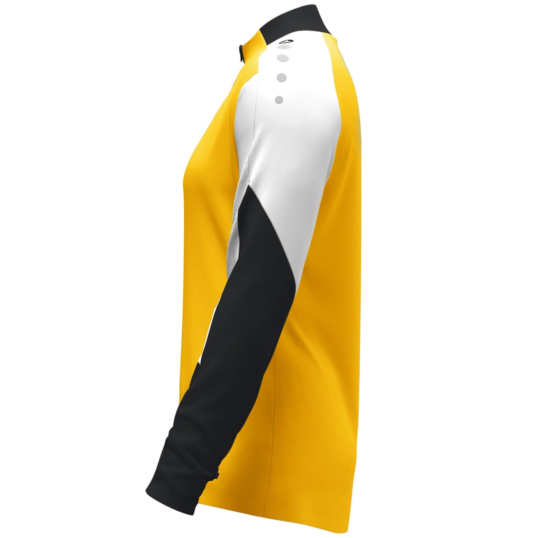 Jako Ziptop Dynamic Damen - gelb/weiß/schwarz