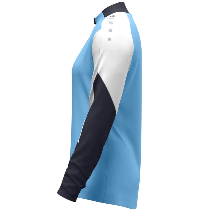Jako Ziptop Dynamic Damen - skyblue/weiß/marine