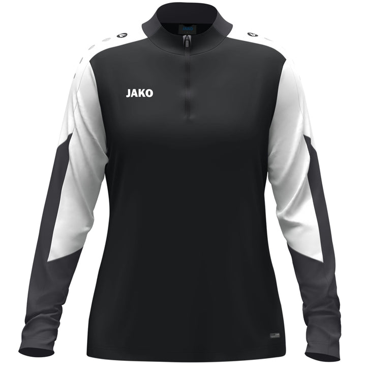 Jako Ziptop Dynamic Damen - schwarz/weiß/anthrazit