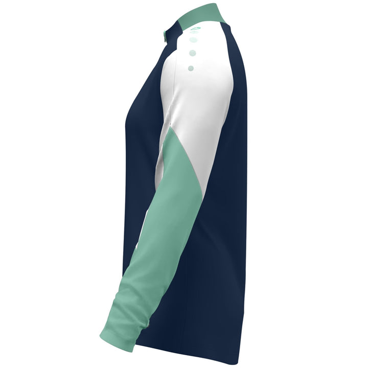 Jako Ziptop Dynamic Damen - marine/weiß/minze