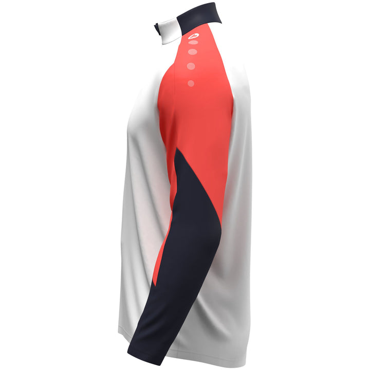 Jako Ziptop Dynamic - weiß/coral/marine