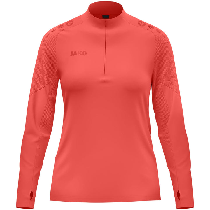 Jako Ziptop Light Flow Damen - coral