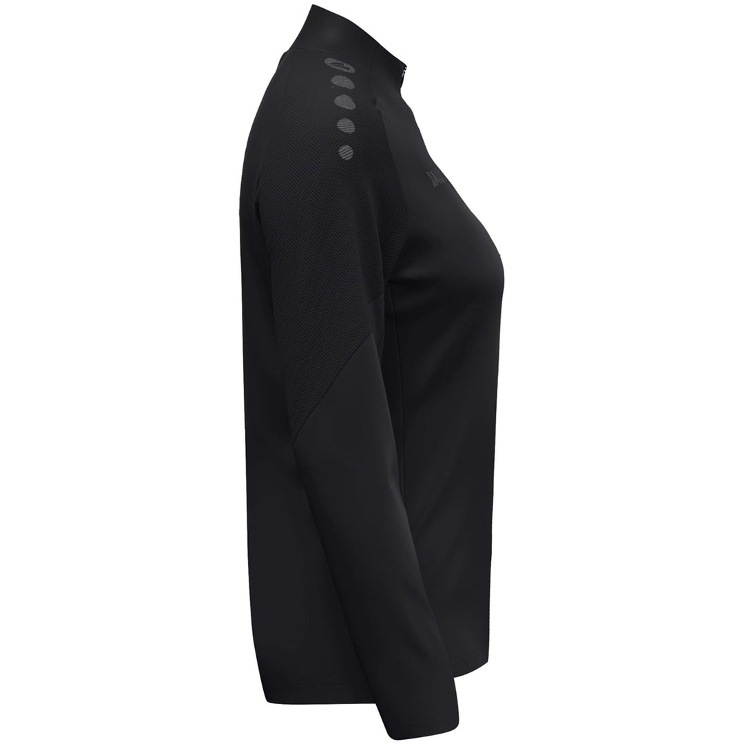 Jako Ziptop Light Flow Damen - schwarz