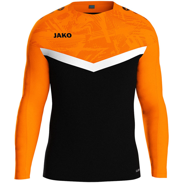 Jako Sweat Iconic - schwarz/neonorange