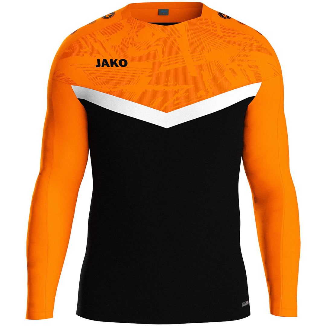 Jako Sweat Iconic - schwarz/neonorange