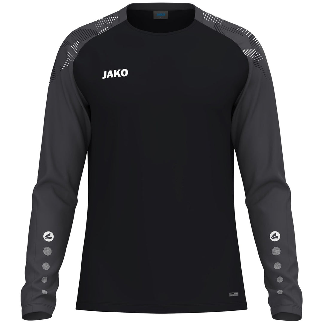 Jako Longsleeve Sonic - schwarz/anthrazit