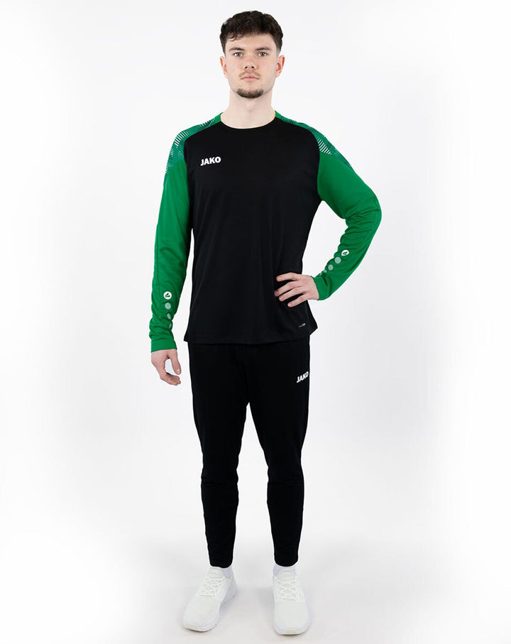 Jako Longsleeve Sonic - schwarz/grün