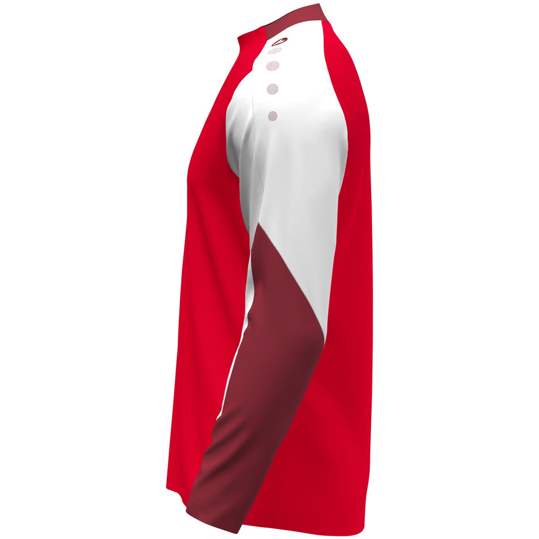 Jako Longsleeve Dynamic - rot/weiß/dunkelrot