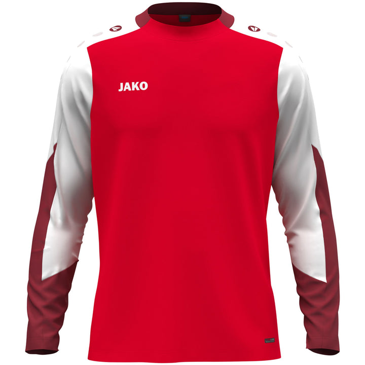 Jako Longsleeve Dynamic - rot/weiß/dunkelrot