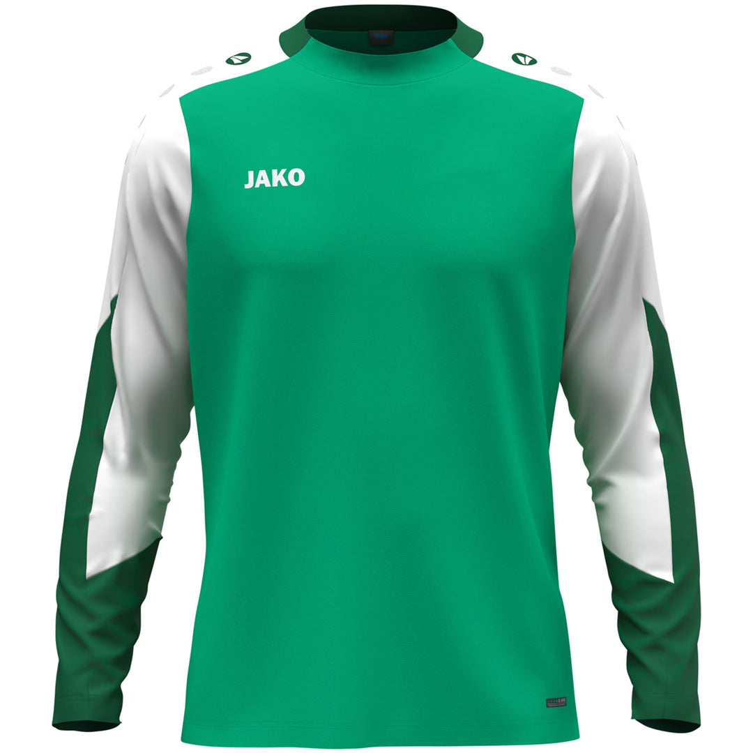 Jako Longsleeve Dynamic - grün/weiß/dunkelgrün
