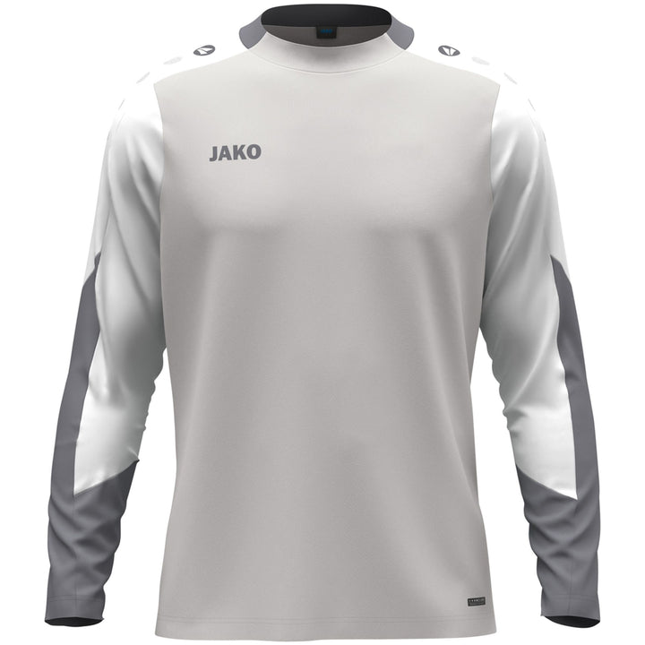Jako Longsleeve Dynamic - hellgrau/weiß/grau