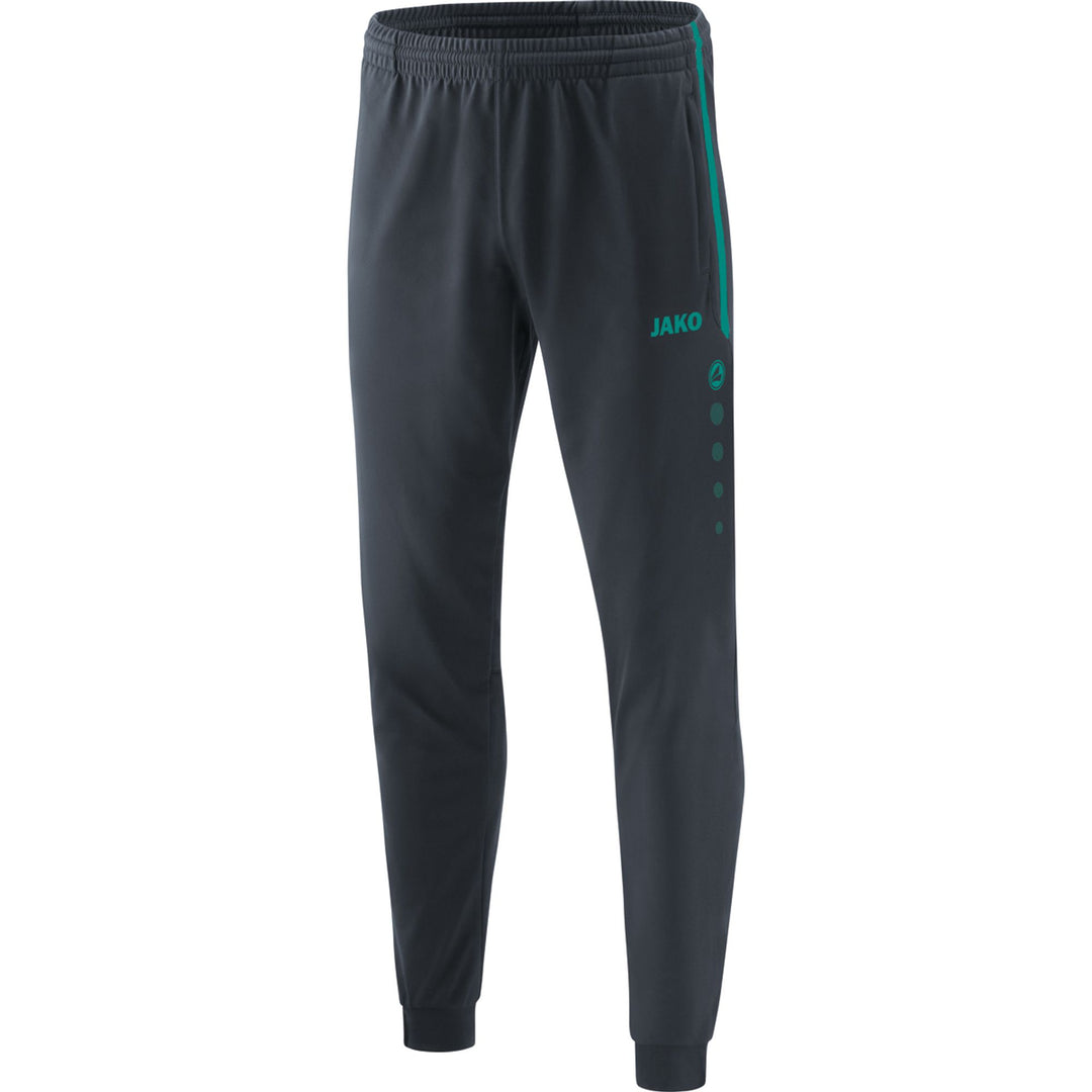 Jako Polyesterhose Competition 2.0 - anthrazit/türkis
