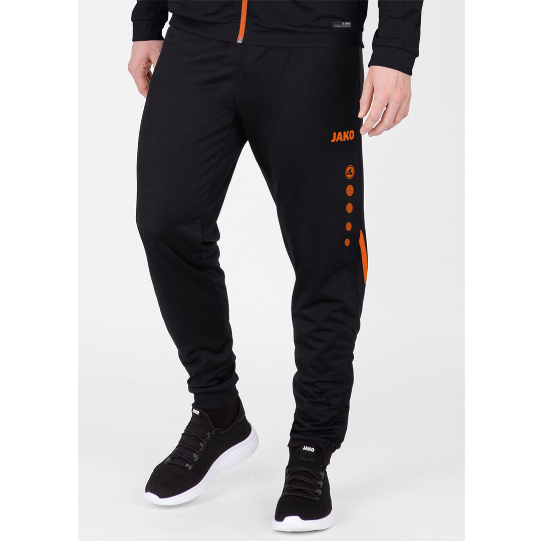 Jako Polyesterhose Challenge - schwarz/neonorange