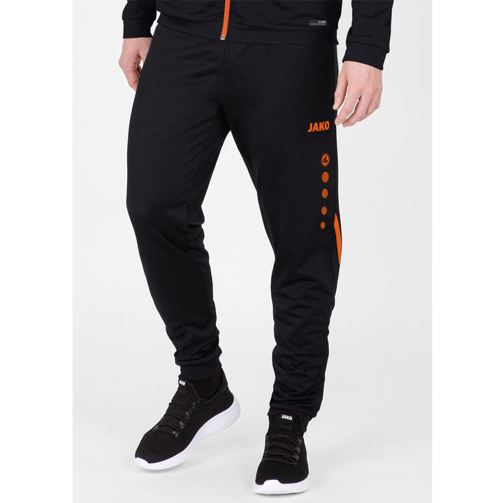 Jako Polyesterhose Challenge - schwarz/neonorange