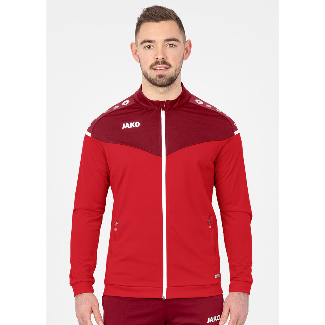 Jako Polyesterjacke Champ 2.0 - rot/weinrot