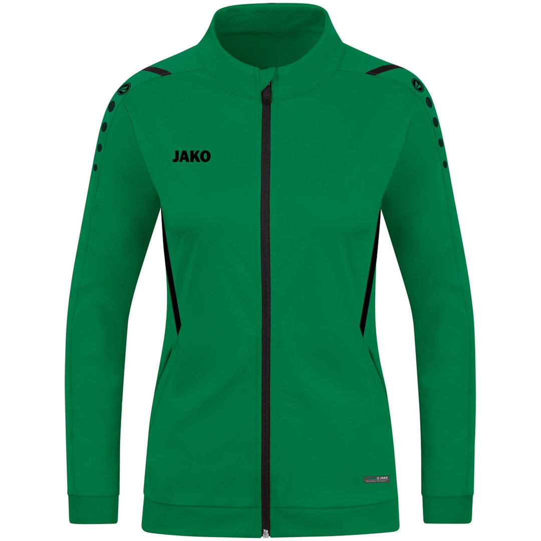 Jako Polyesterjacke Challenge - sportgrün/schwarz