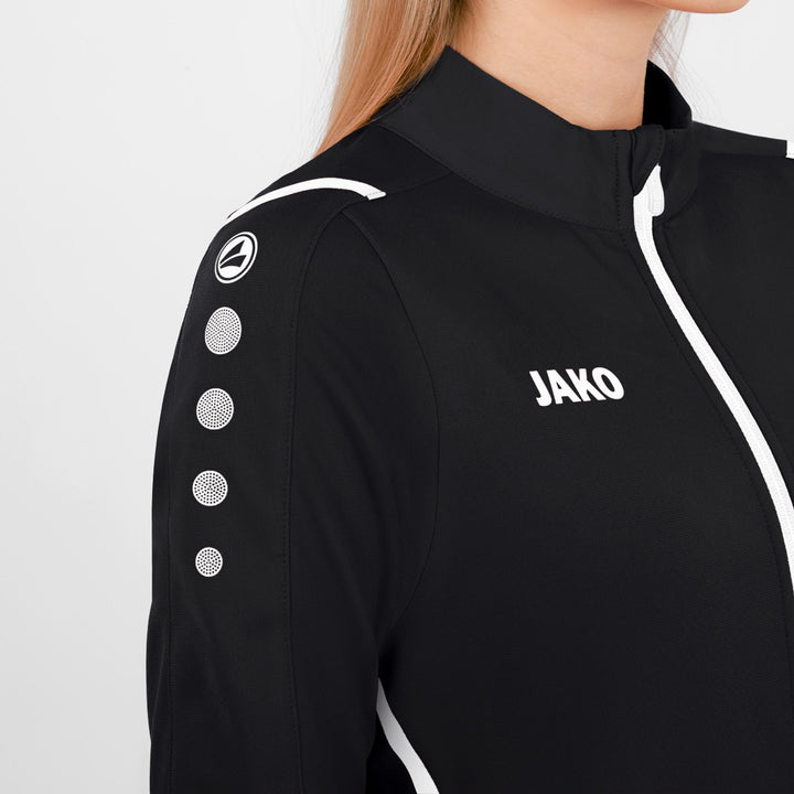 Jako Polyesterjacke Challenge - schwarz/weiß