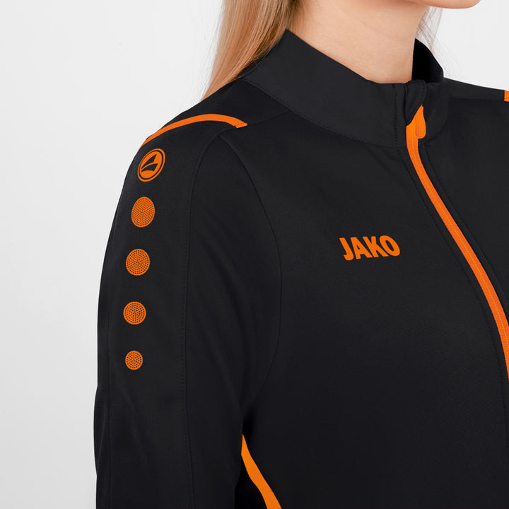Jako Polyesterjacke Challenge - schwarz/neonorange