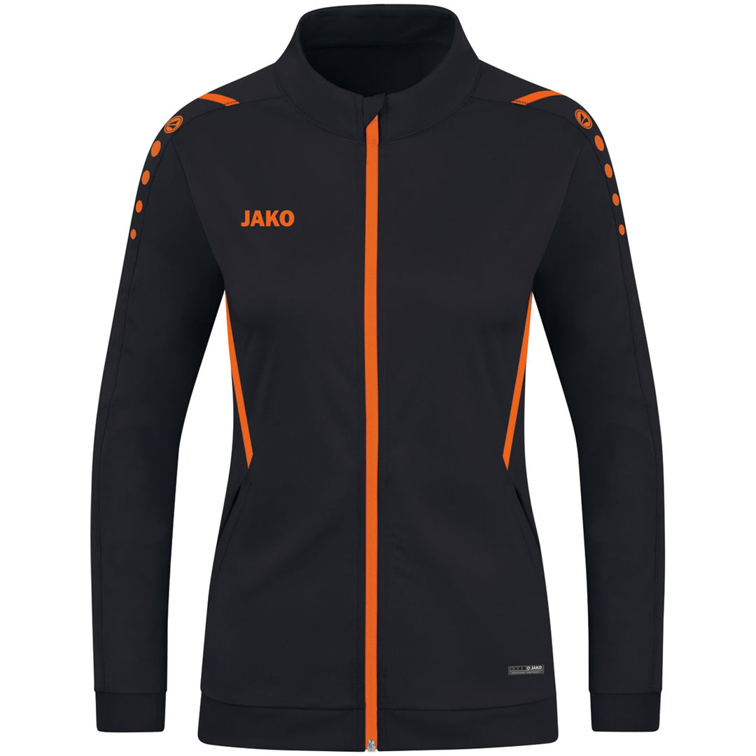 Jako Polyesterjacke Challenge - schwarz/neonorange