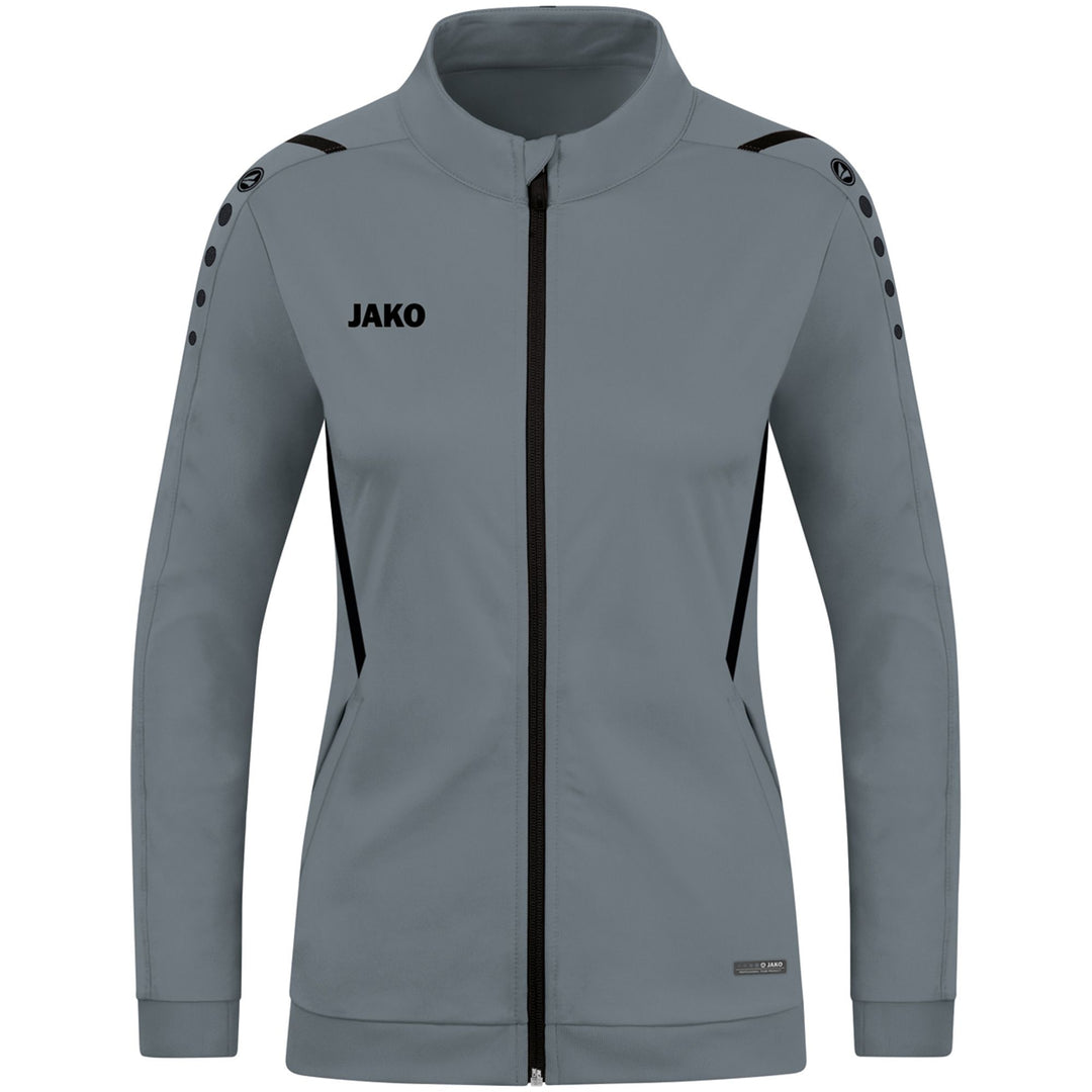 Jako Polyesterjacke Challenge - steingrau/schwarz