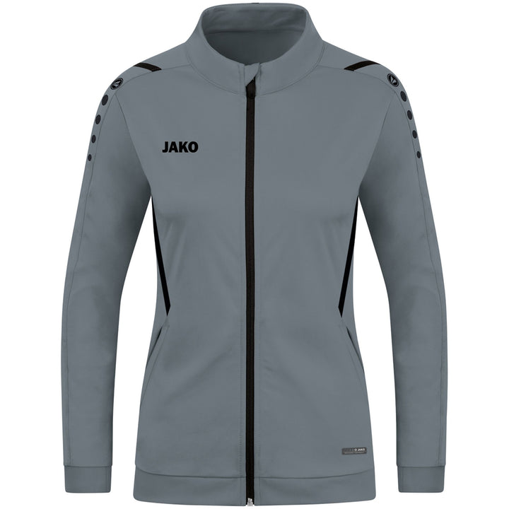 Jako Polyesterjacke Challenge - steingrau/schwarz