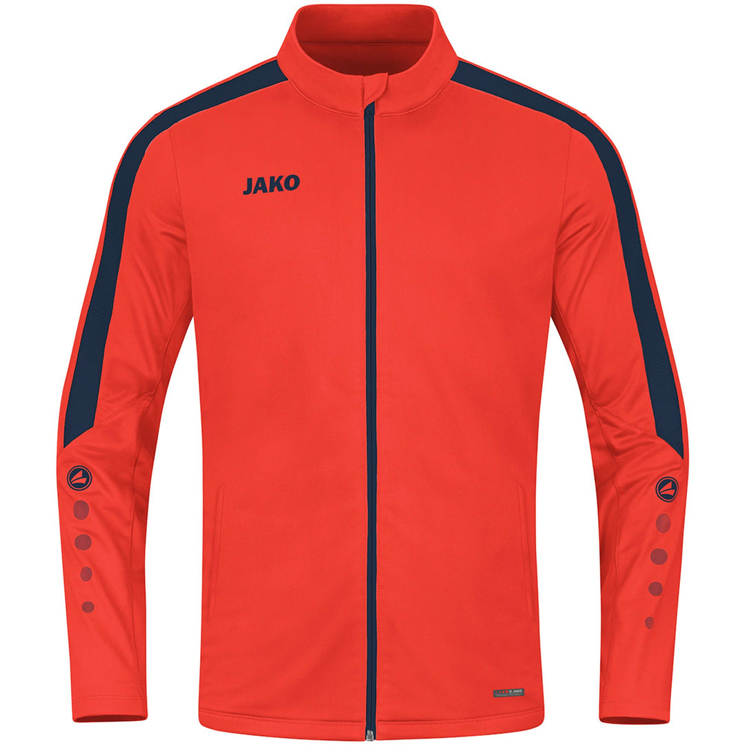 Jako Polyesterjacke Power - flame/marine