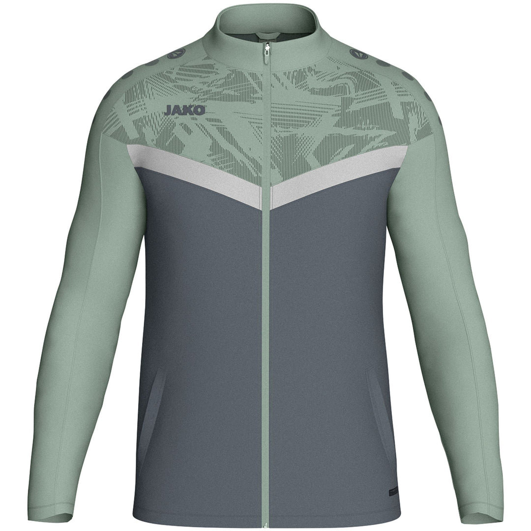 Jako Polyesterjacke Iconic - anthra light/mintgrün/soft grey