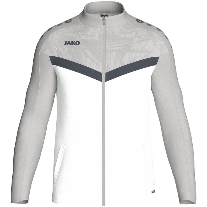 Jako Polyesterjacke Iconic - weiß/soft grey/anthra light