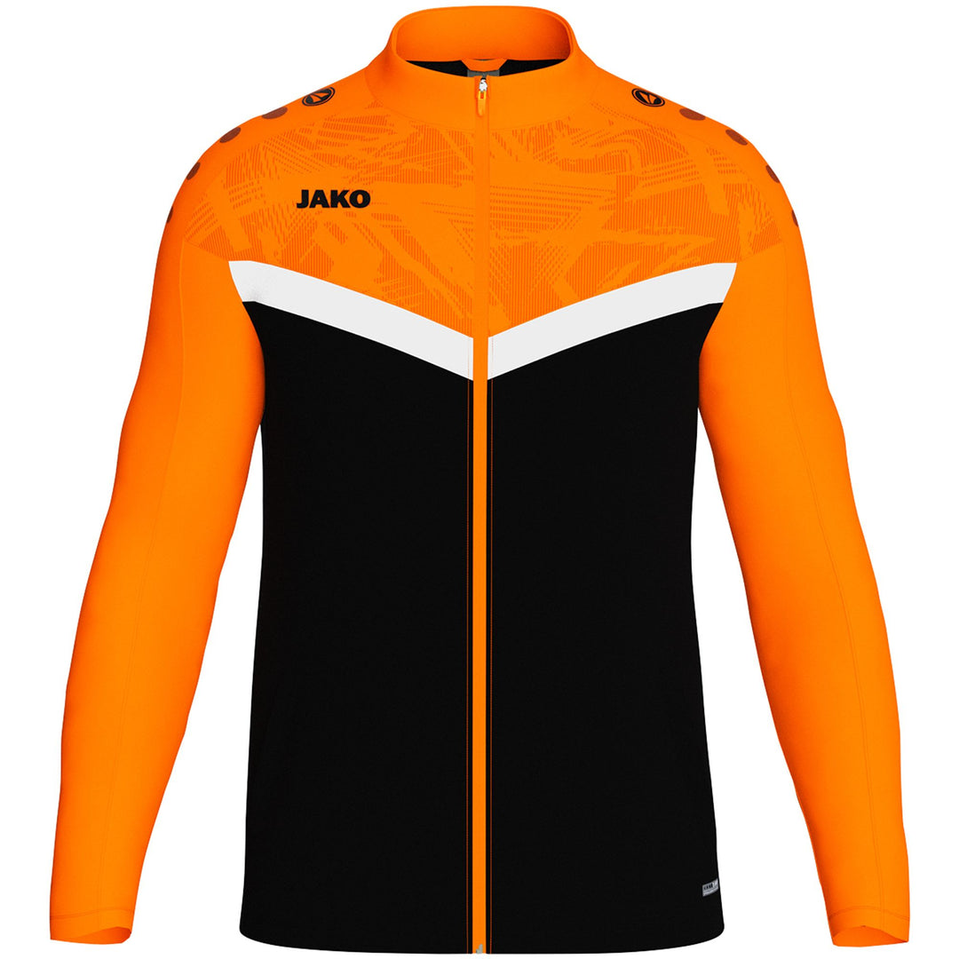 Jako Polyesterjacke Iconic - schwarz/neonorange