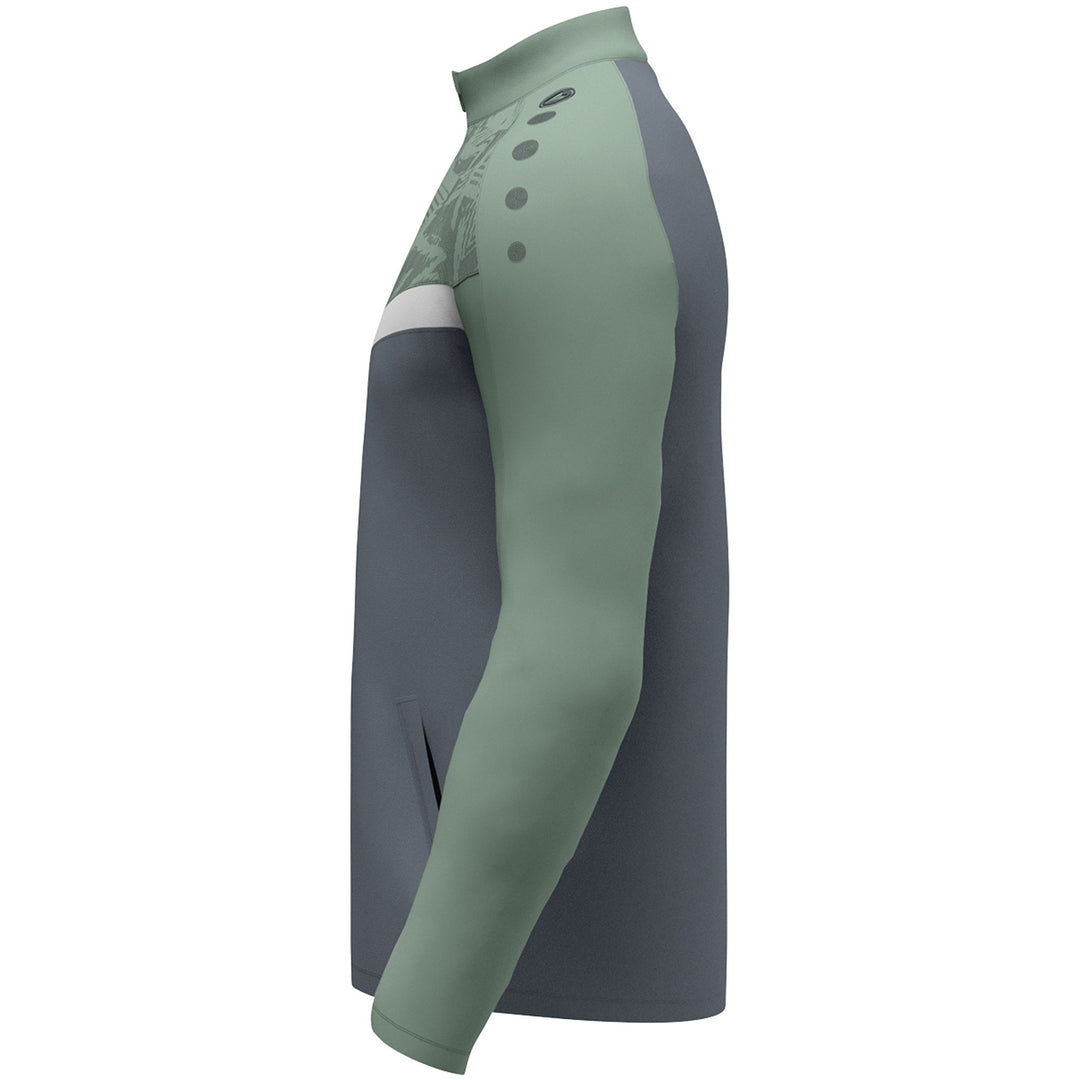 Jako Polyesterjacke Iconic - anthra light/mintgrün/soft grey