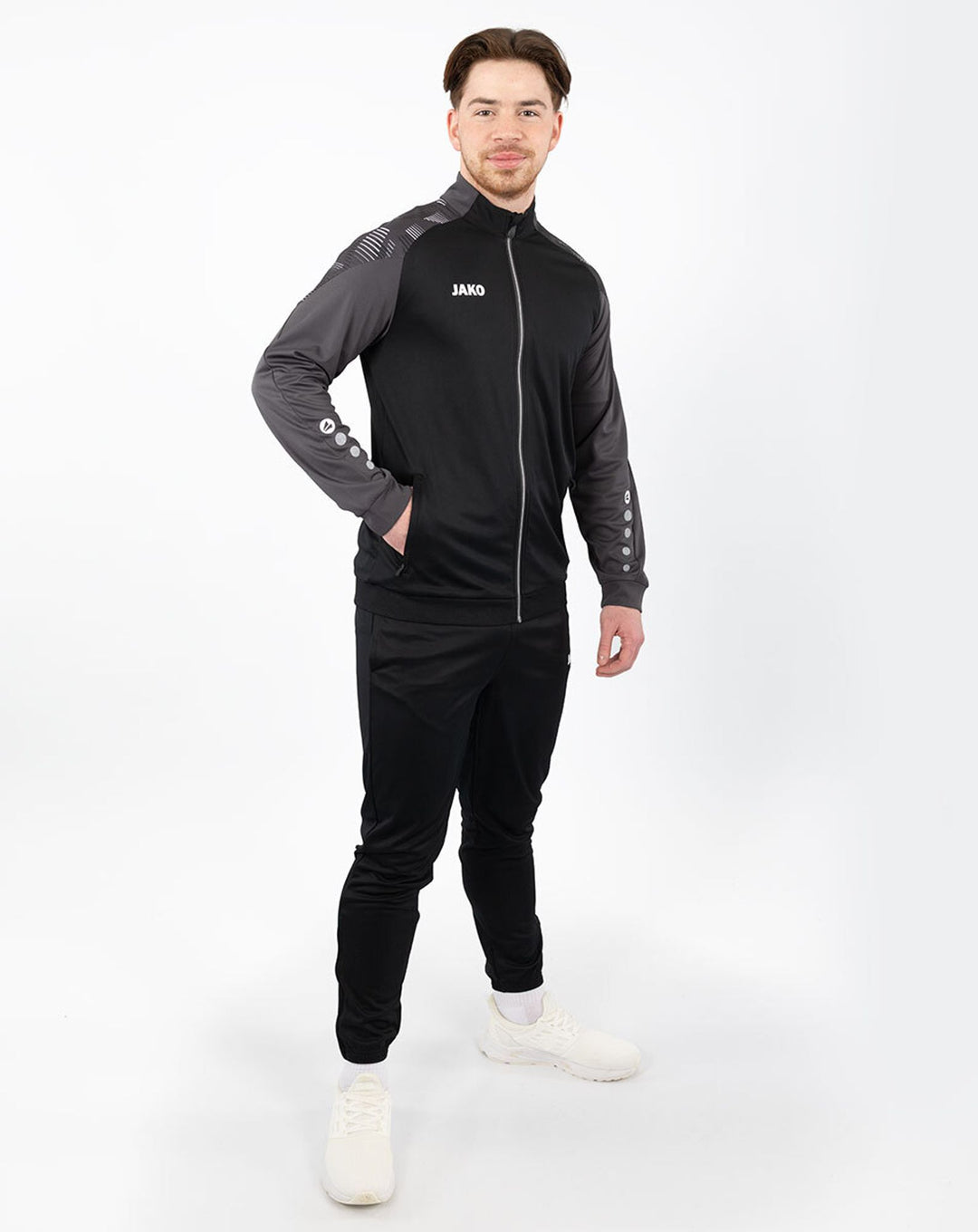 Jako Polyesterjacke Sonic - schwarz/anthrazit