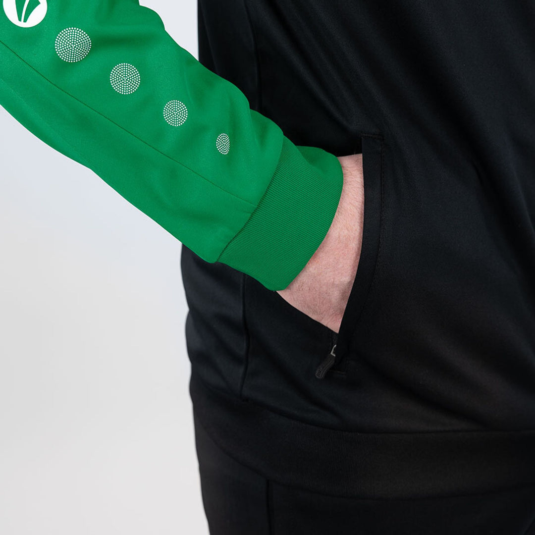 Jako Polyesterjacke Sonic - schwarz/grün