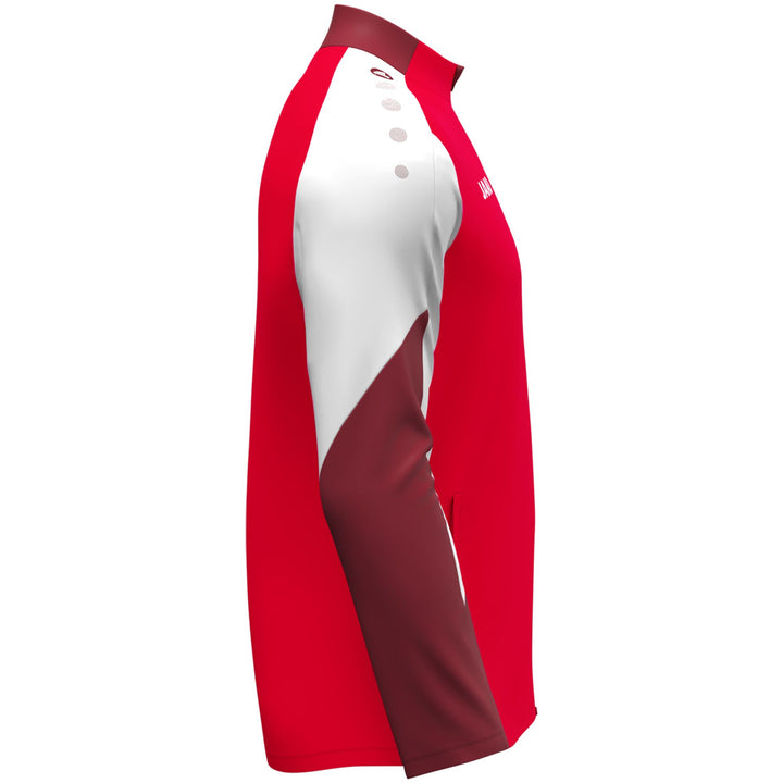 Jako Polyesterjacke Dynamic - rot/weiß/dunkelrot