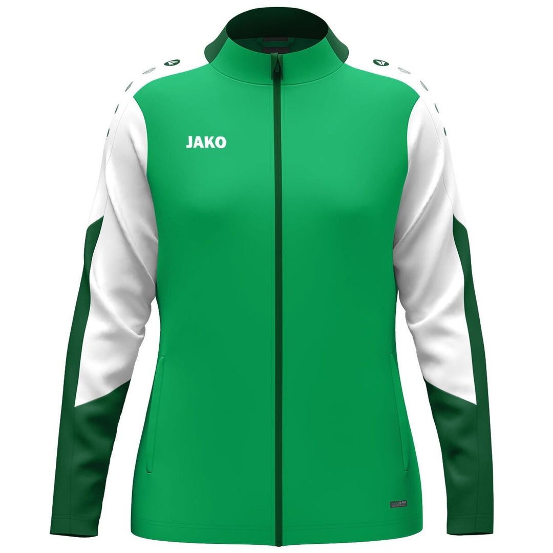 Jako Polyesterjacke Dynamic Damen - grün/weiß/dunkelgrün