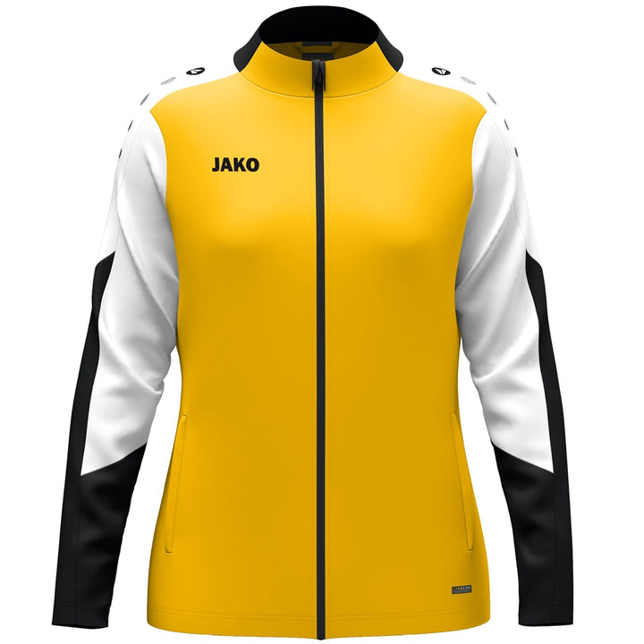 Jako Polyesterjacke Dynamic Damen - gelb/weiß/schwarz