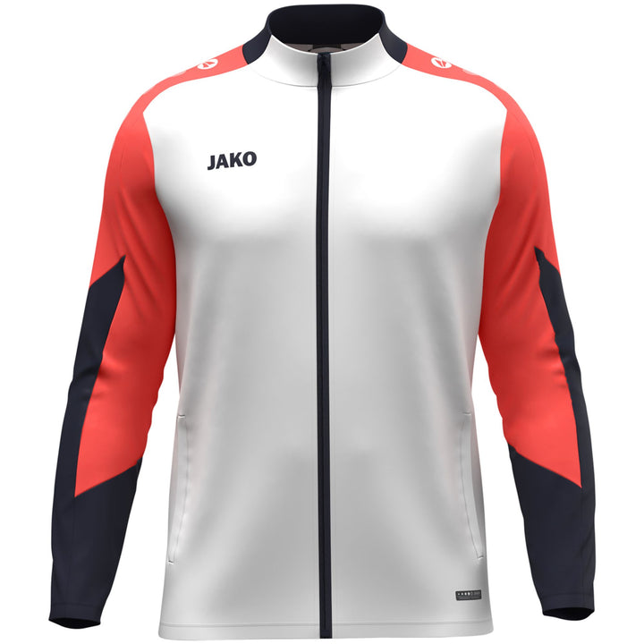 Jako Polyesterjacke Dynamic - weiß/coral/marine