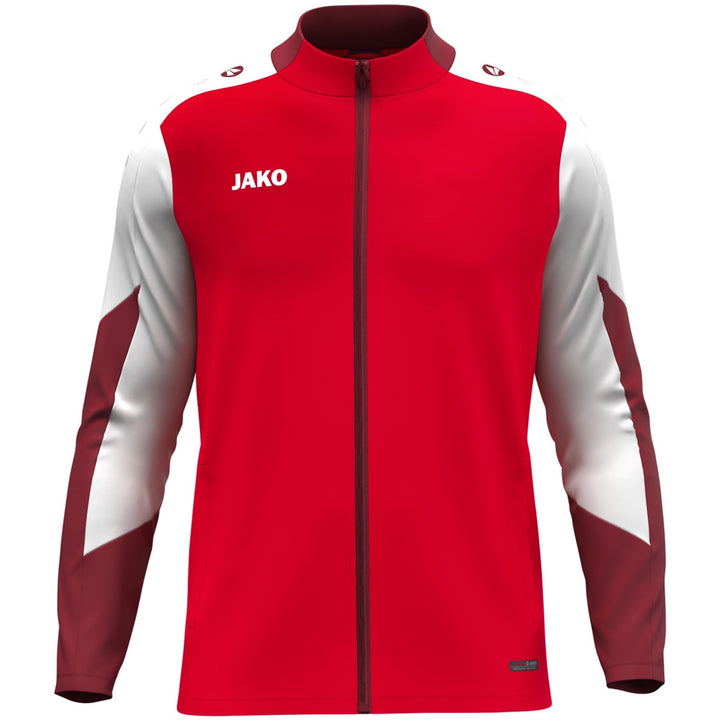 Jako Polyesterjacke Dynamic - rot/weiß/dunkelrot