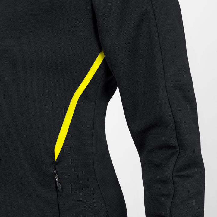 Jako Freizeitjacke Challenge Mit Kapuze - schwarz meliert/citro