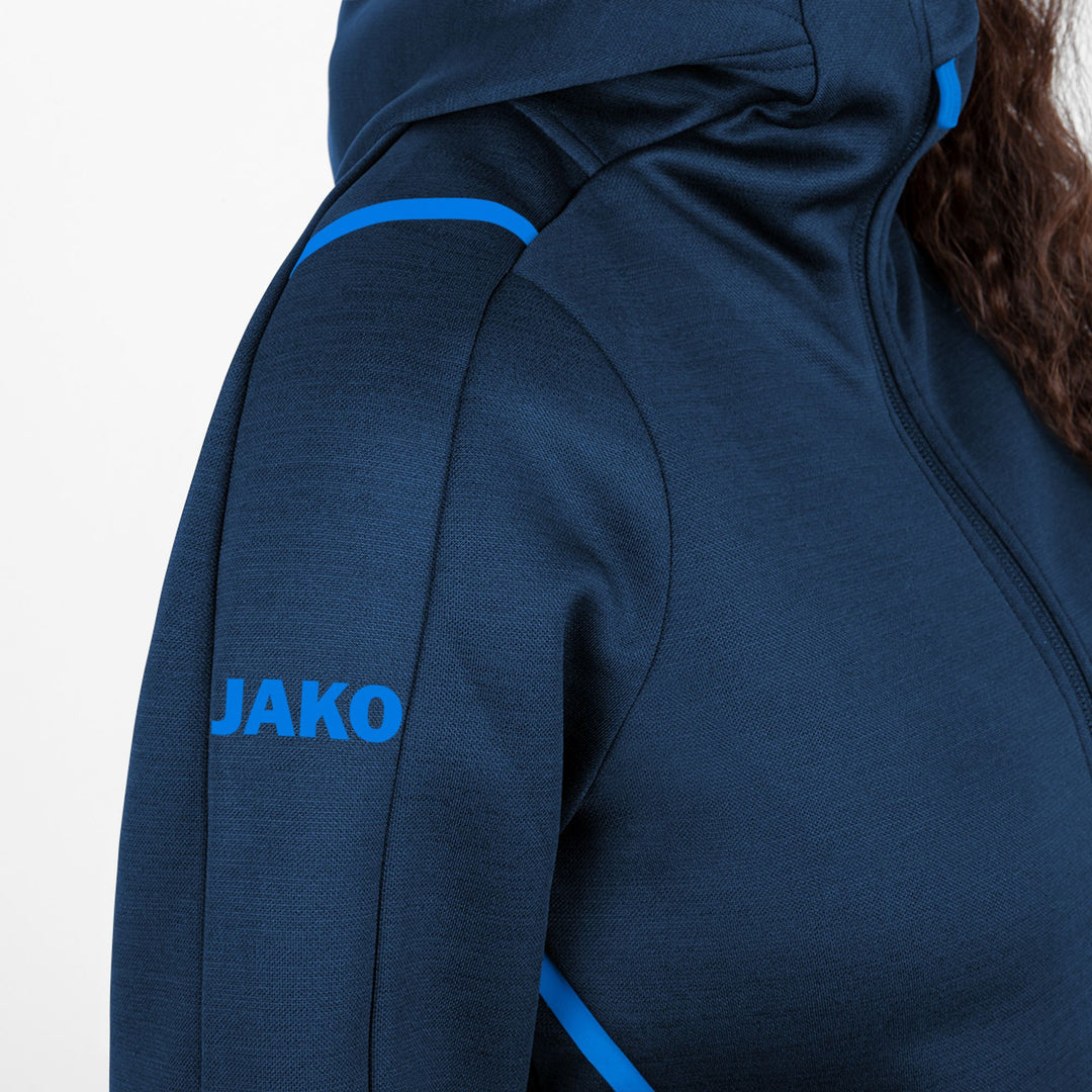 Jako Freizeitjacke Challenge Mit Kapuze - marine meliert/royal