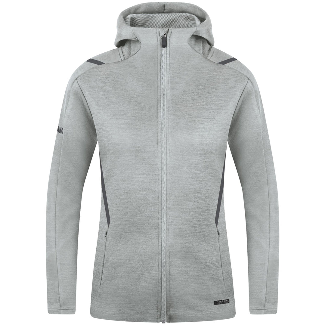 Jako Freizeitjacke Challenge Mit Kapuze - hellgrau meliert/anthra light